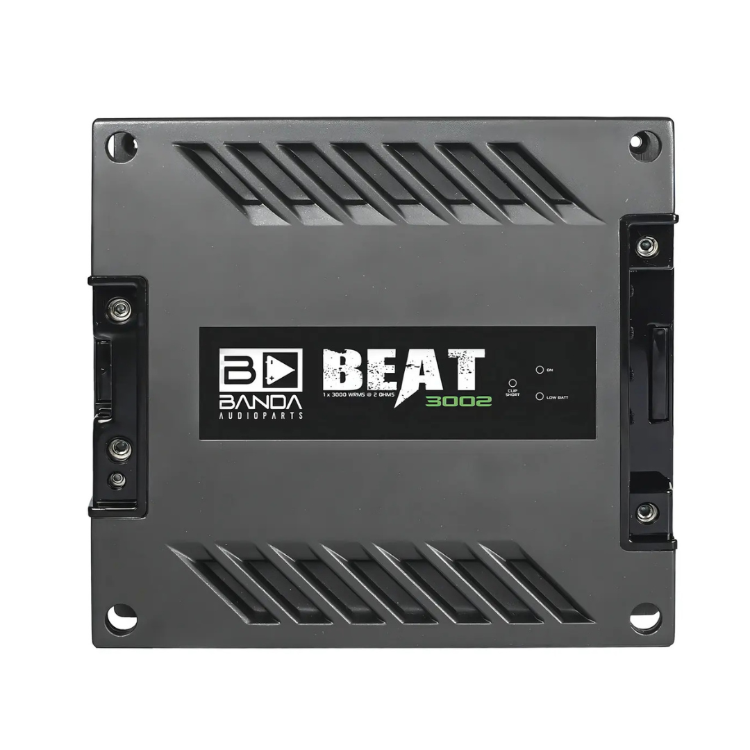 Banda Audioparts BEAT 3002 Full-Range Mono Amplifier – 3000W RMS High-Power Car Audio Amplifier